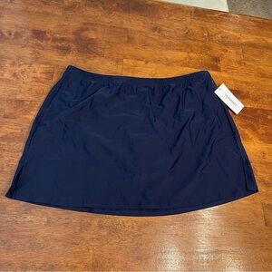 NWT Swimsuits for All navy swim suit bottom swim skirt size 18